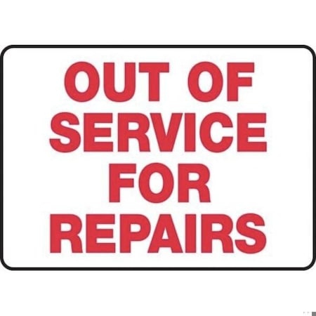 Accuform SAFETY SIGN  OUT OF SERVICE FOR MEQM535XP MEQM535XP